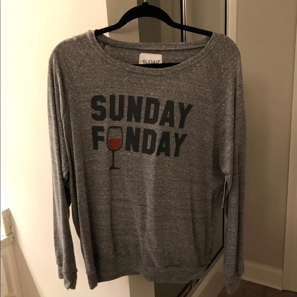 SUNDAY FUNDAY Lightweight Sweater!